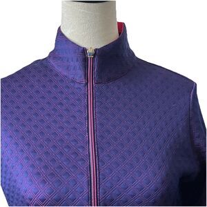 EP Pro Women’s Jacket Zipper Long Sleeve Purple Shell Pink Lining Small